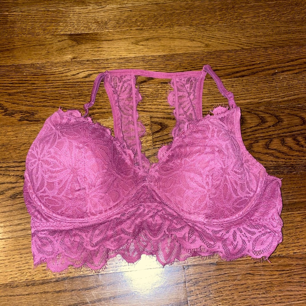 pink bralette